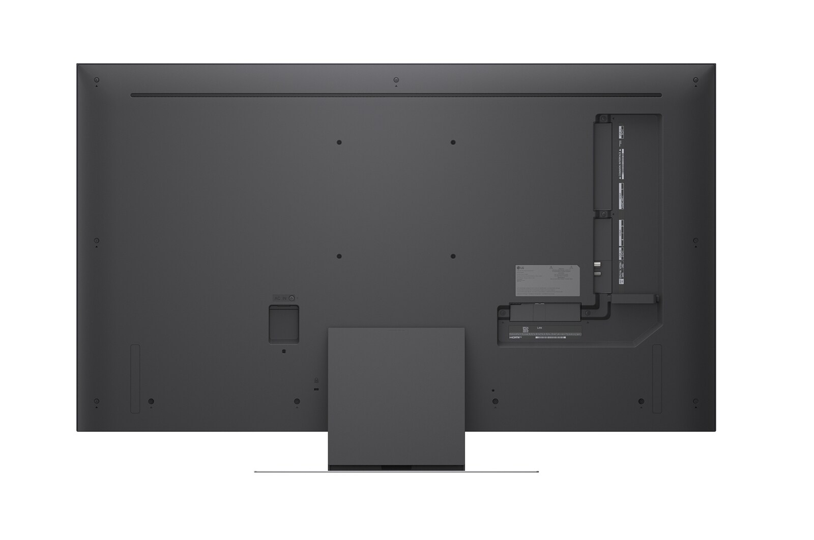 Een LG Mini RGB evo AI MRGB85 toont Precision Dimming aan de hand van een gesplitst beeld, waarbij aan de linkerkant conventionele LED wordt vergeleken met diepere zwarttinten en verbeterde contrastdefinitie aan de rechterkant, mogelijk gemaakt door de alpha 8 AI-processor.